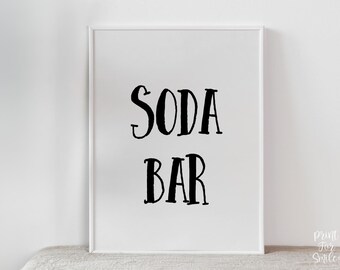 AFDRUKBAAR bord frisdrankbar, bord afstuderen, feestdecoraties, tafelbord, decor afstuderen