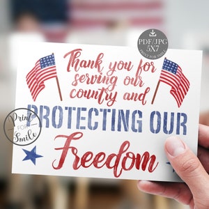 Veterans Day Card Digital PRINTABLE