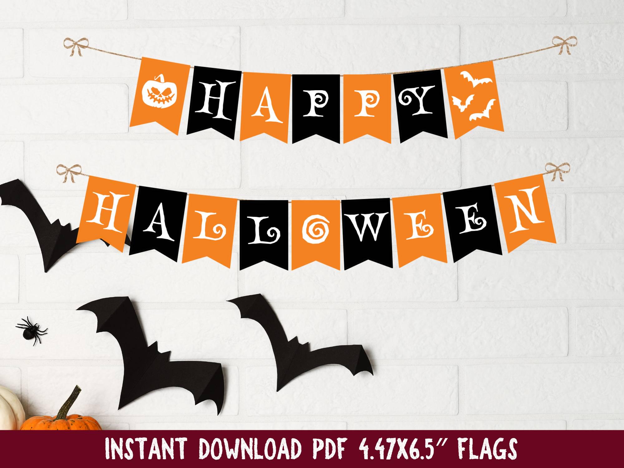 Happy Halloween Banner Printable - Etsy happy-halloween-banner-printable-etsy
