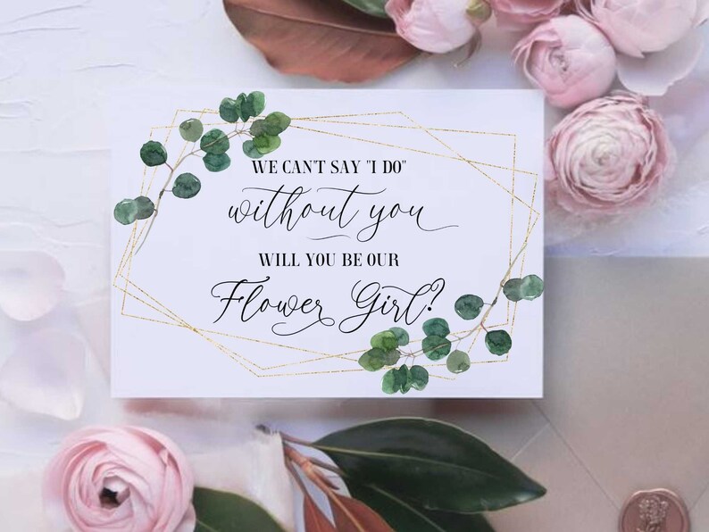 Will You Be Our Flower Girl Card PRINTABLE Flower Girl | Etsy