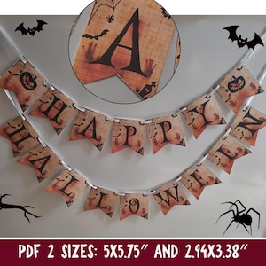 Happy Halloween Banner Printable