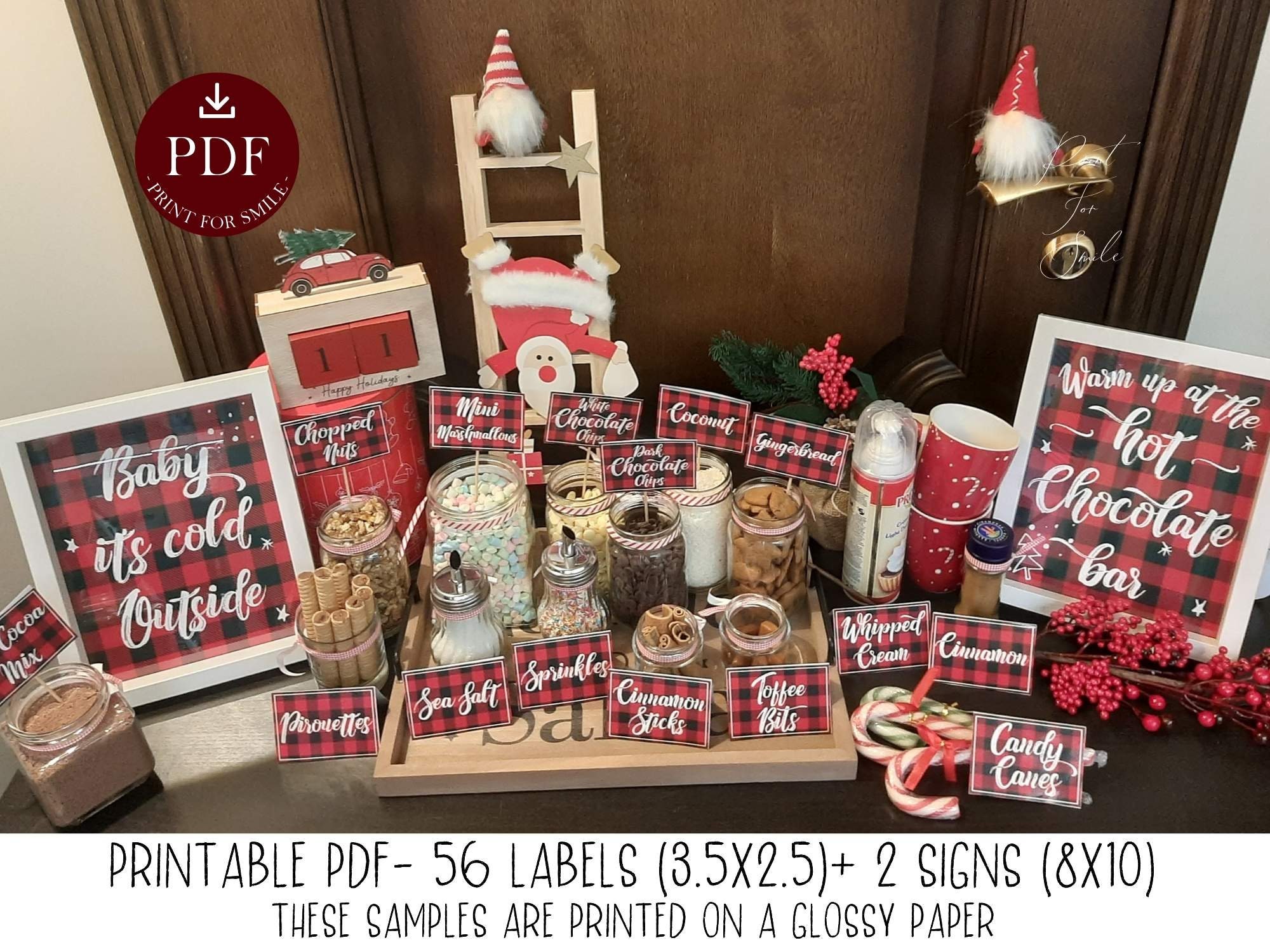 Hot Chocolate Bar PRINTABLE - Etsy