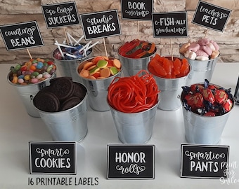 Graduation Candy Bar Labels Buffet PRINTABLE