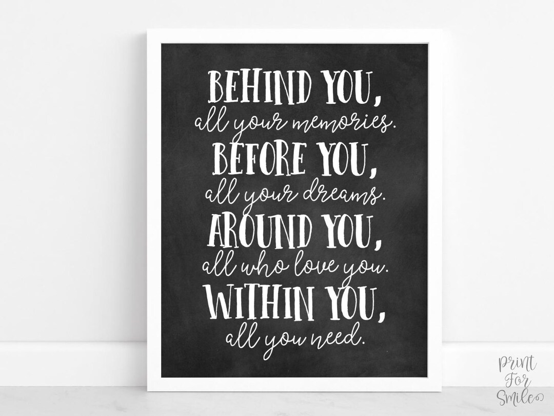 Graduation Behind You All Your Memories Graduation Sign, PRINTABLE Grad ...
