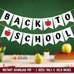 Back To School Banner  PRINTABLE