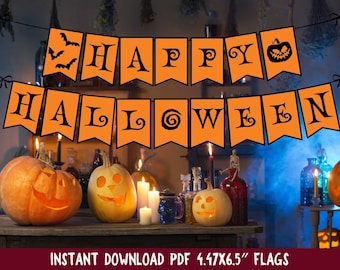 Printable Happy Halloween Banner