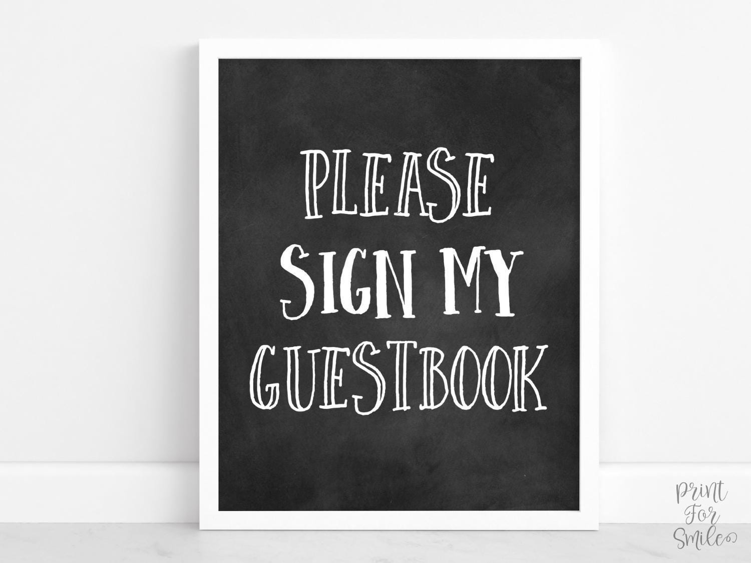 Please Sign My Guestbook Sign, PRINTABLE Graduation Decor, Grad Party Decorations, Chalkboard Graduation Sign