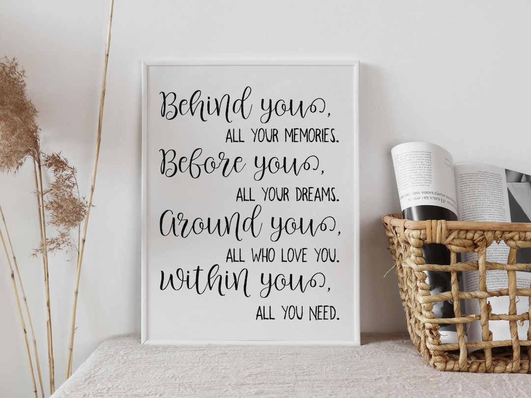 Behind You All Your Memories Sign Graduation Gift Before You All Your ...