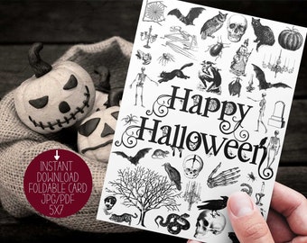 Happy Halloween Card | Etsy