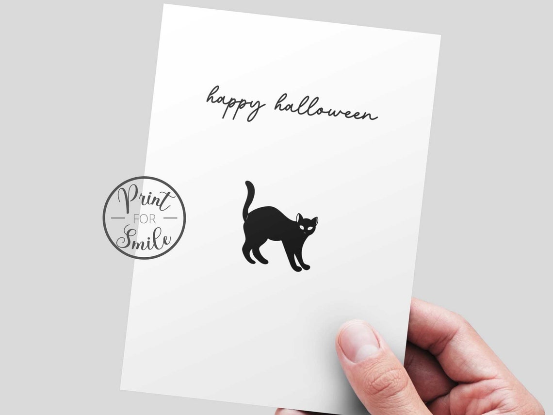 Happy Halloween Cards PRINTABLE - Etsy