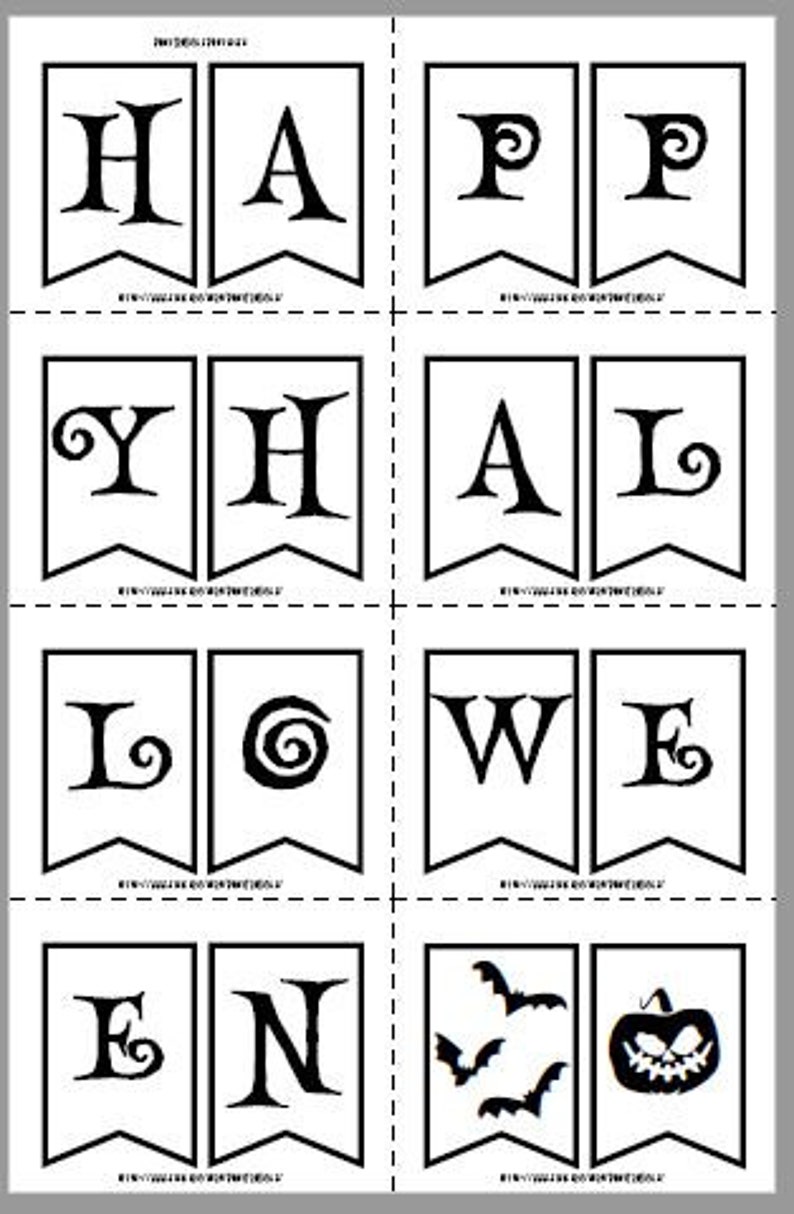 Printable Halloween Banner - Etsy