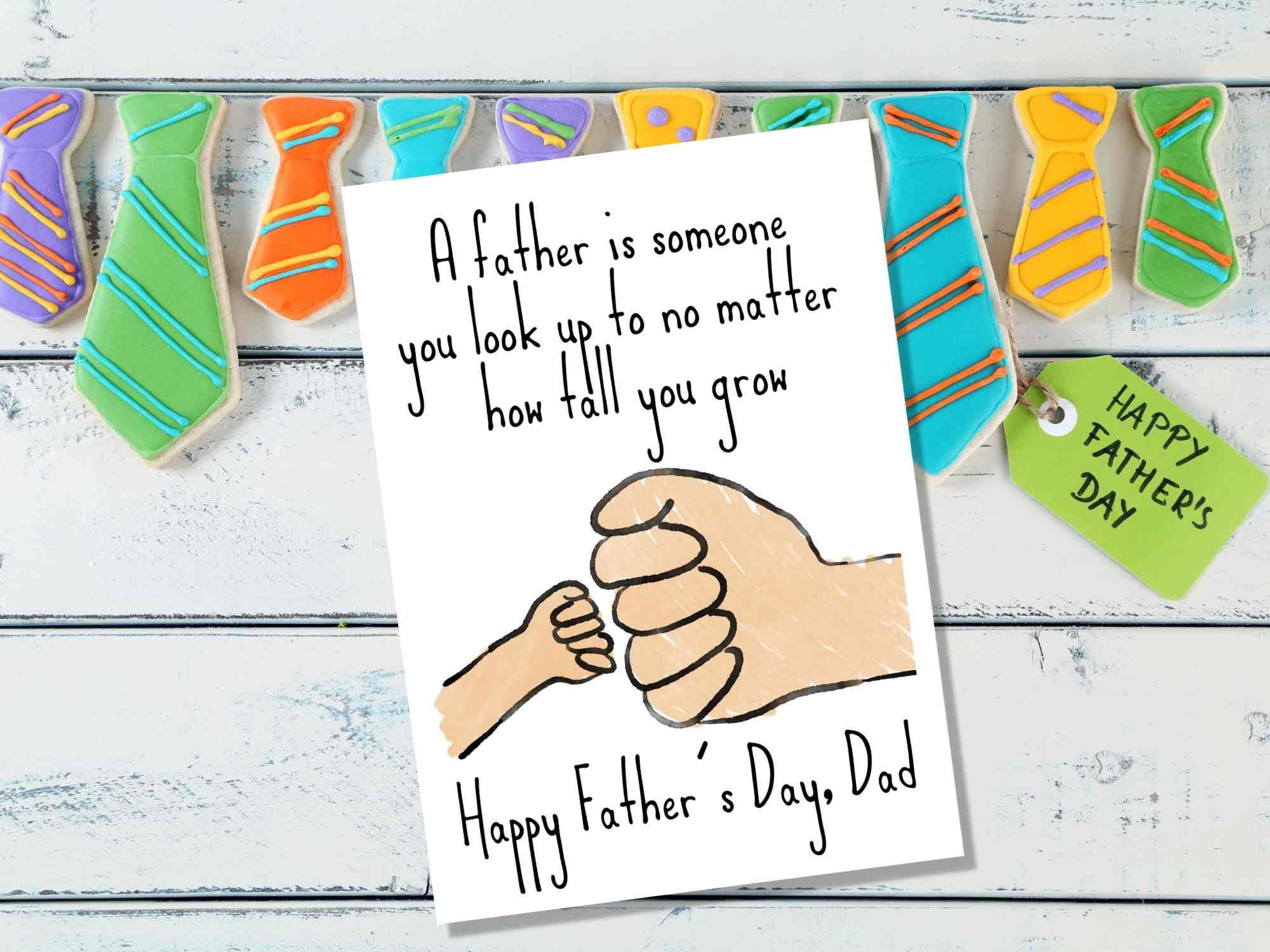 Printable Fathers Day Card From Son - Etsy.de