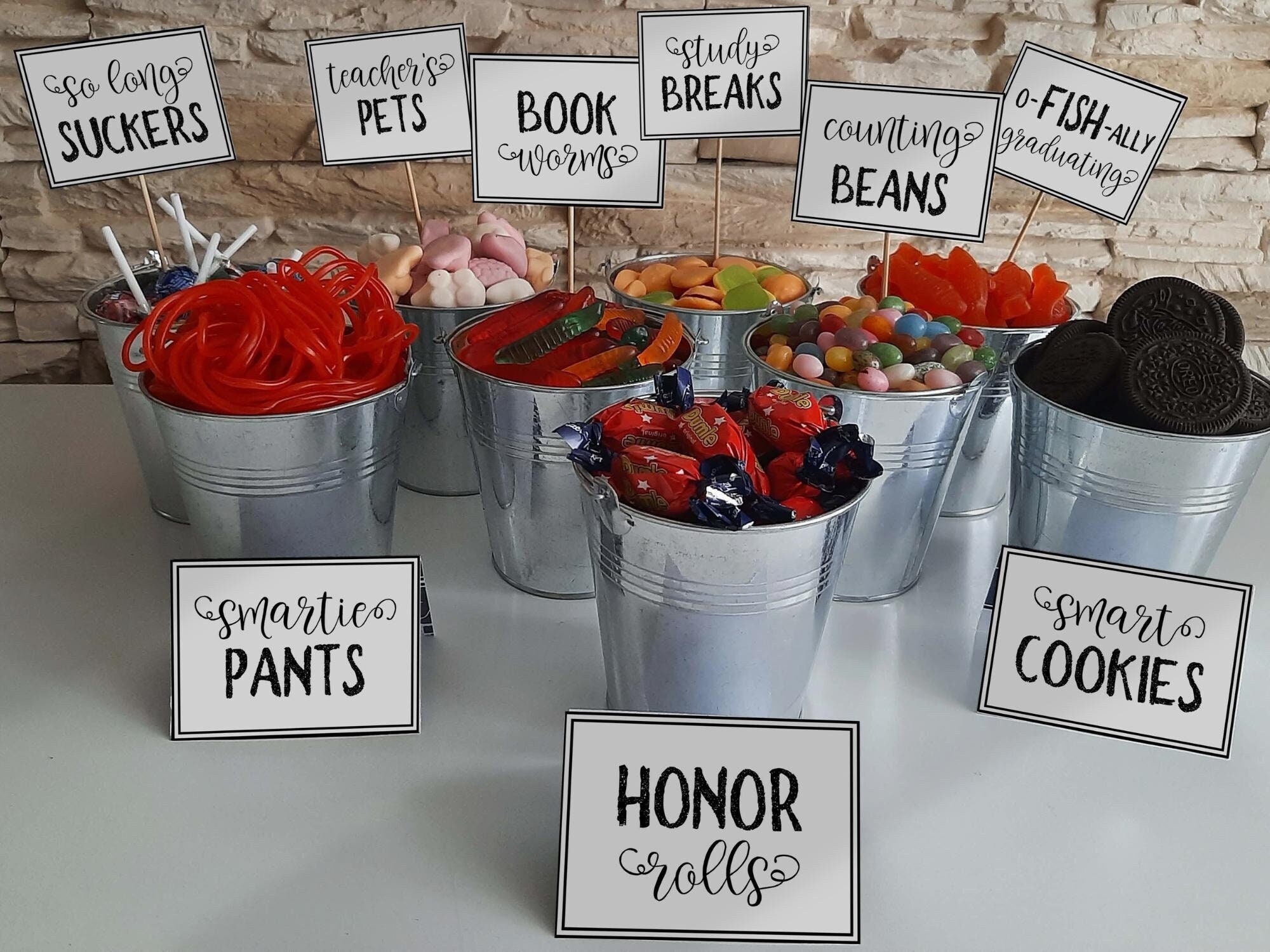 Graduation Candy Bar Sign Labels Party Decorations PRINTABLE