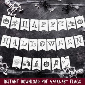 Happy Halloween Banner Printable