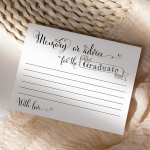 Consejos para tarjetas de memoria de graduación para imprimir y decorar fiestas