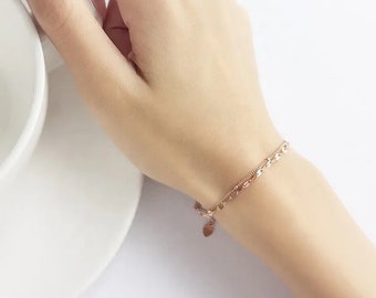 925 Silver Bracelet | Rose Bracelet | bracelet women | Bracelet Ladies | platelet bracelet
