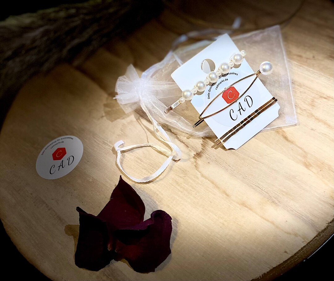 Hair Clips Jewellery Pearl Braces Set of 3 Hair Clips Etsy UK