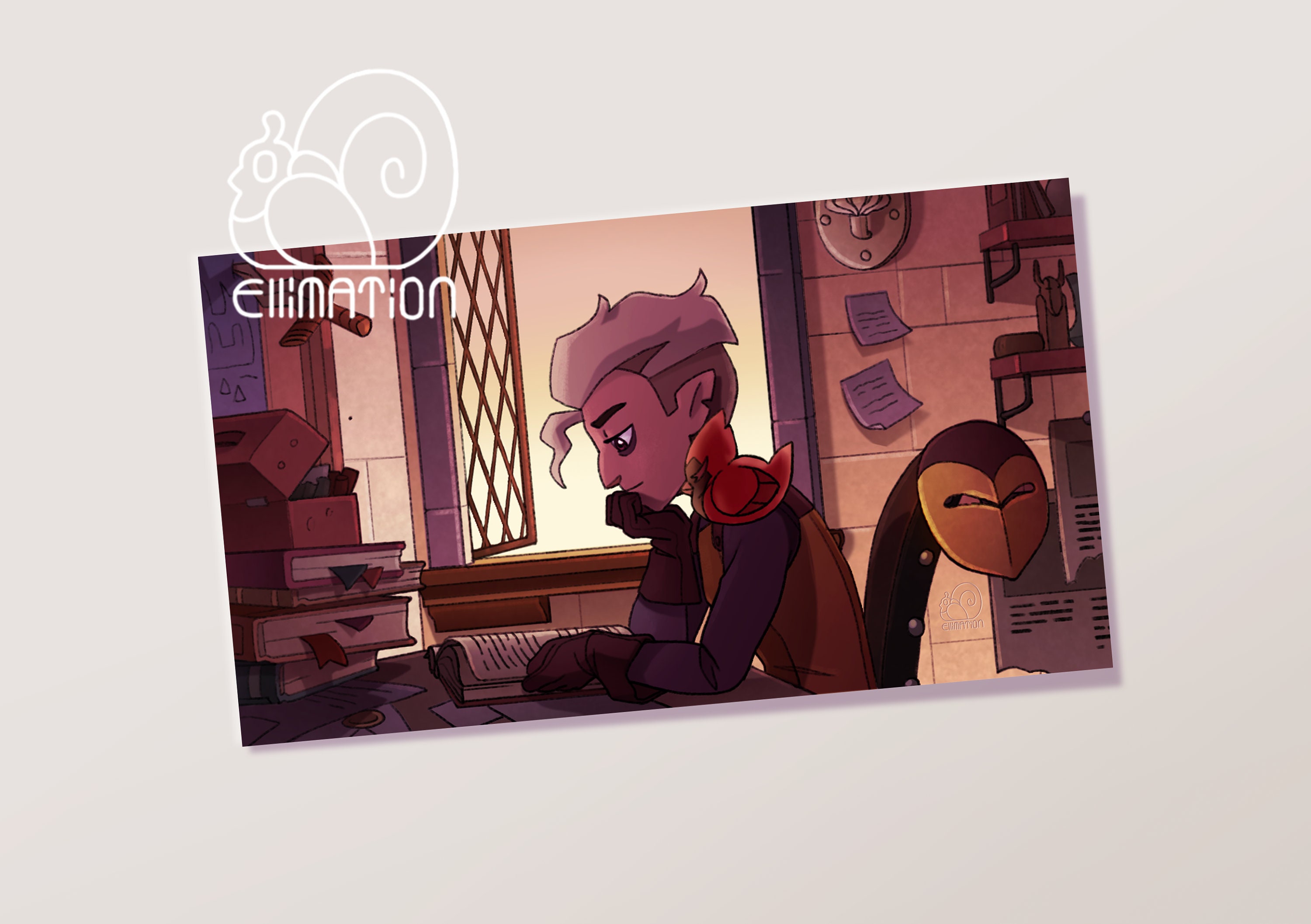 Lofi Hunter Wallpaper the Owl House Art Print 