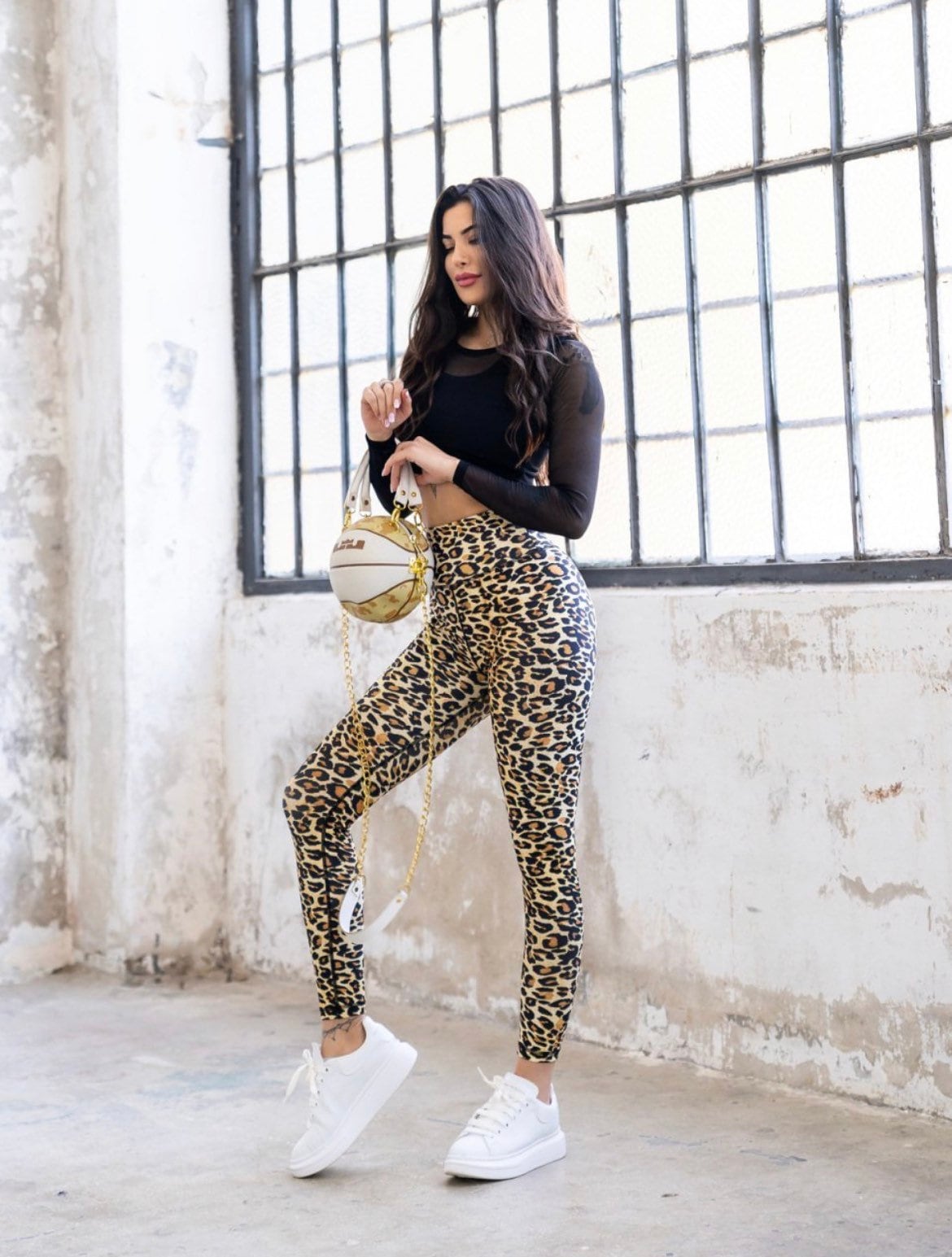 Lismina Leopard Print High Waist Woman's Leggings Animal - Etsy