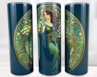 Celtic Woman Tumbler: Whimsigoth Druid Stainless Steel 20oz