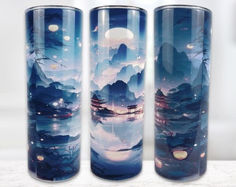 Japanese Buddhist Shrine Tumbler: 20oz Stainless Steel Picture Mug