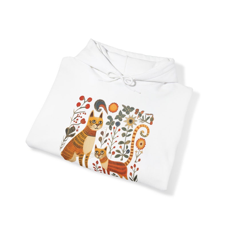 Sweat floral chat : pull d'hiver douillet en coton de culture éthique image 8