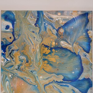 Acrylic paint pouring Fluid art Original Abstract painting Wall art