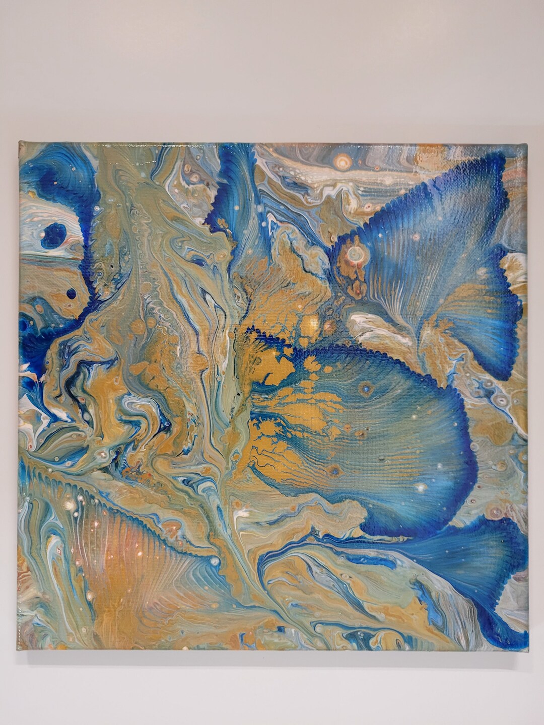 Acrylic Paint Pouring Fluid Art Original Abstract Painting Wall Art - Etsy