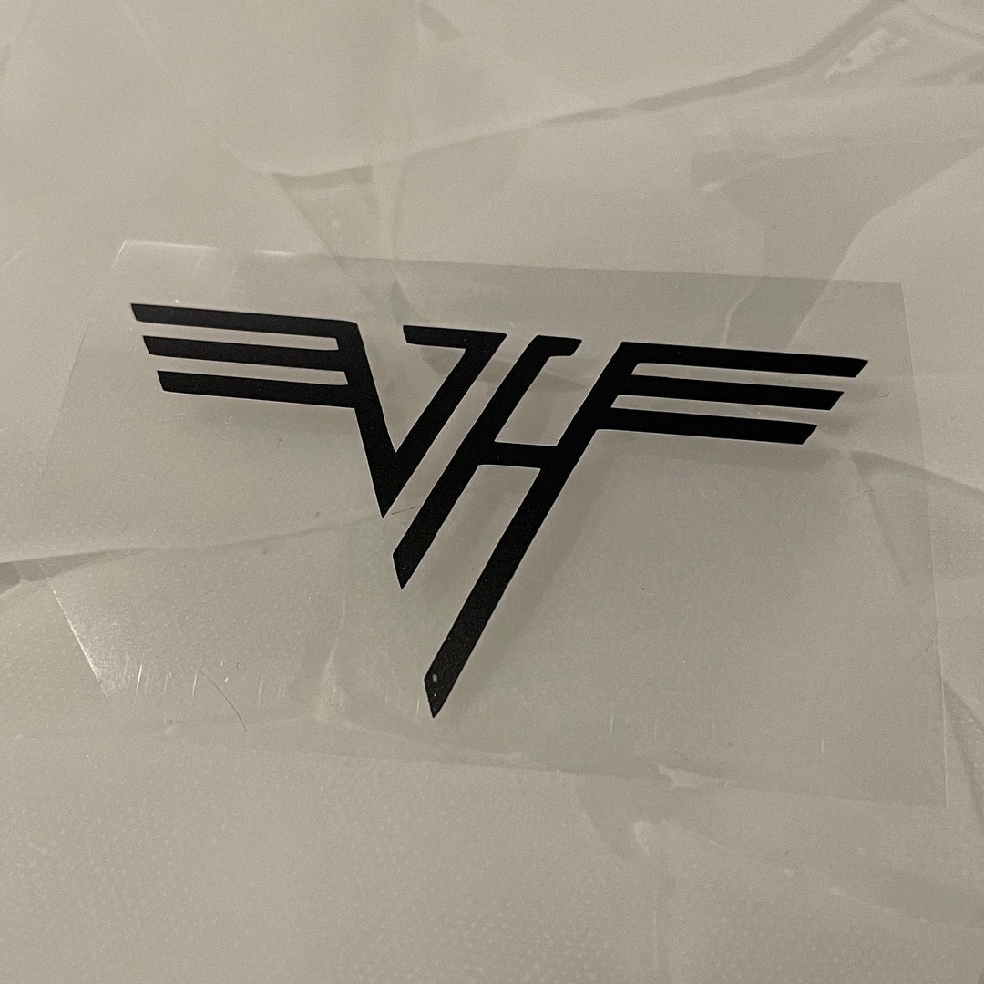 Pegatina de vinilo con el logotipo de Van Halen Space / Mercancía de banda  con licencia oficial / Pegatinas de rock -  España