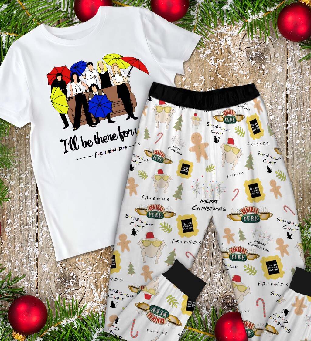 Friends TV Show Christmas Pajamas Set Friends TV Show Pajamas Etsy