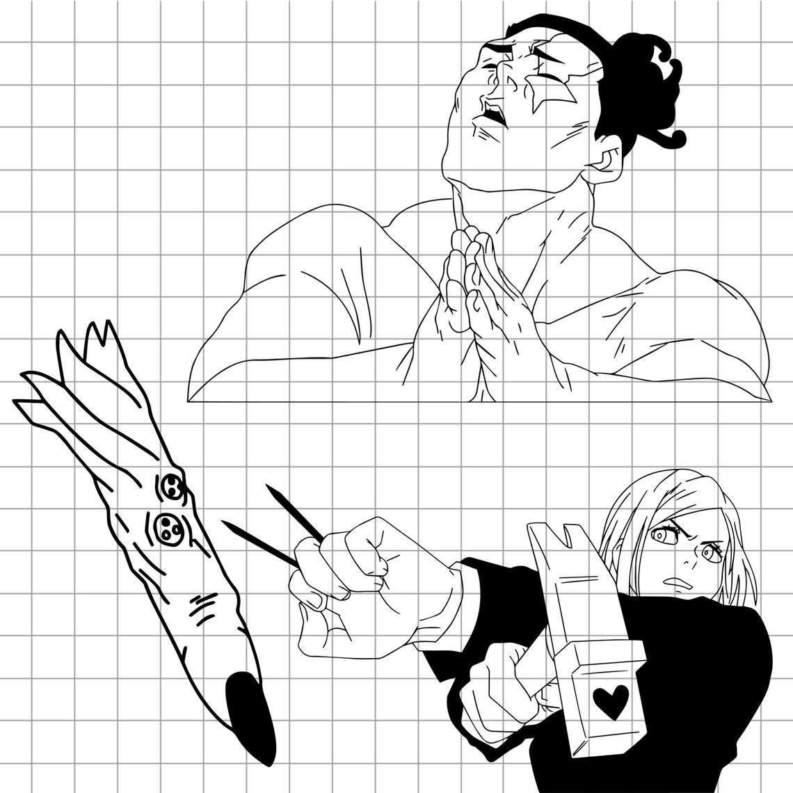 Jujutsu Kaisen SVG/Vector pack. Instant Download. | Etsy