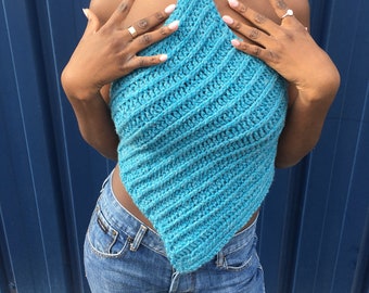 Halter crochet top