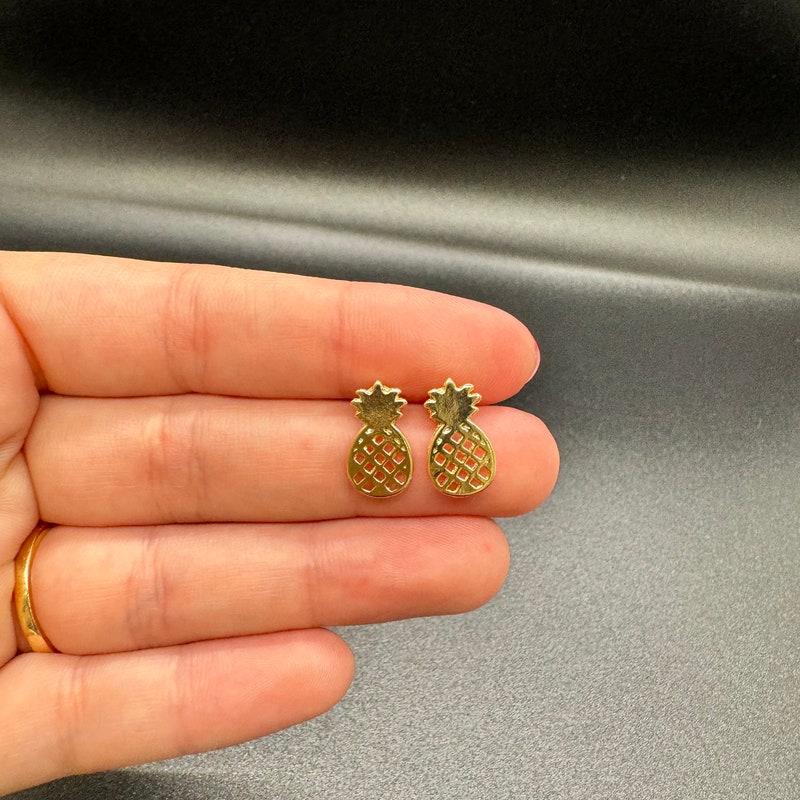 Pineapple Earrings Etsy 