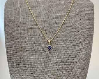 Evil Eye Necklace,18k Gold Filled,Gold Evil Eye Necklace, Lucky Charm Necklace, Gold Eye Necklace, Gift for mom, Mothers Day Gift