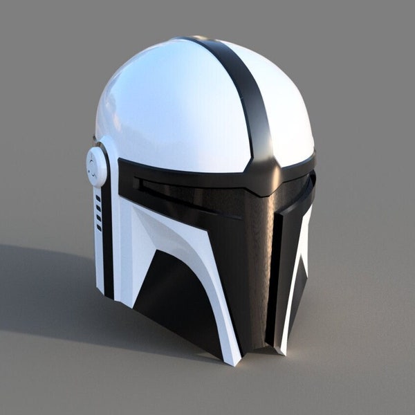 Imperial MK-5: Custom made Mandalorian Helmet STL File (3D Print File)