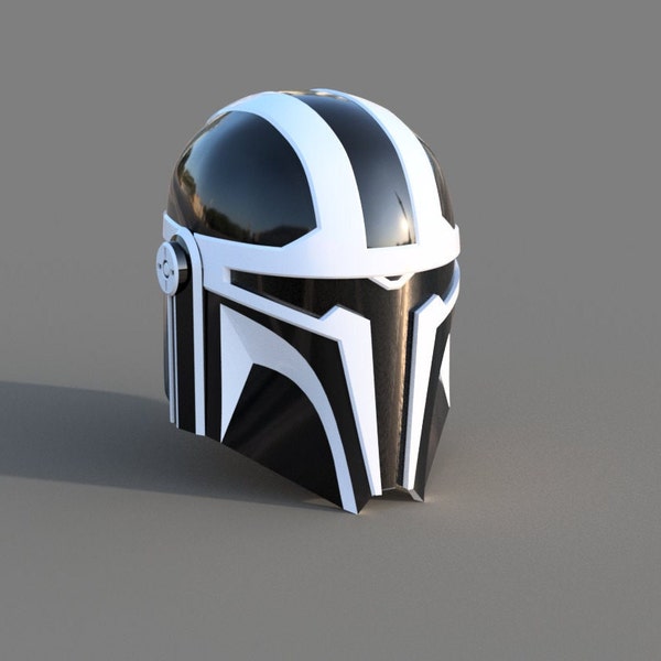 Imperial MK-4: Custom made Mandalorian Helmet STL File (3D Print File)