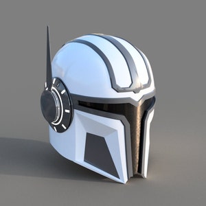 Imperial MK-3: Custom made Mandalorian Helmet STL File (3D Print File)