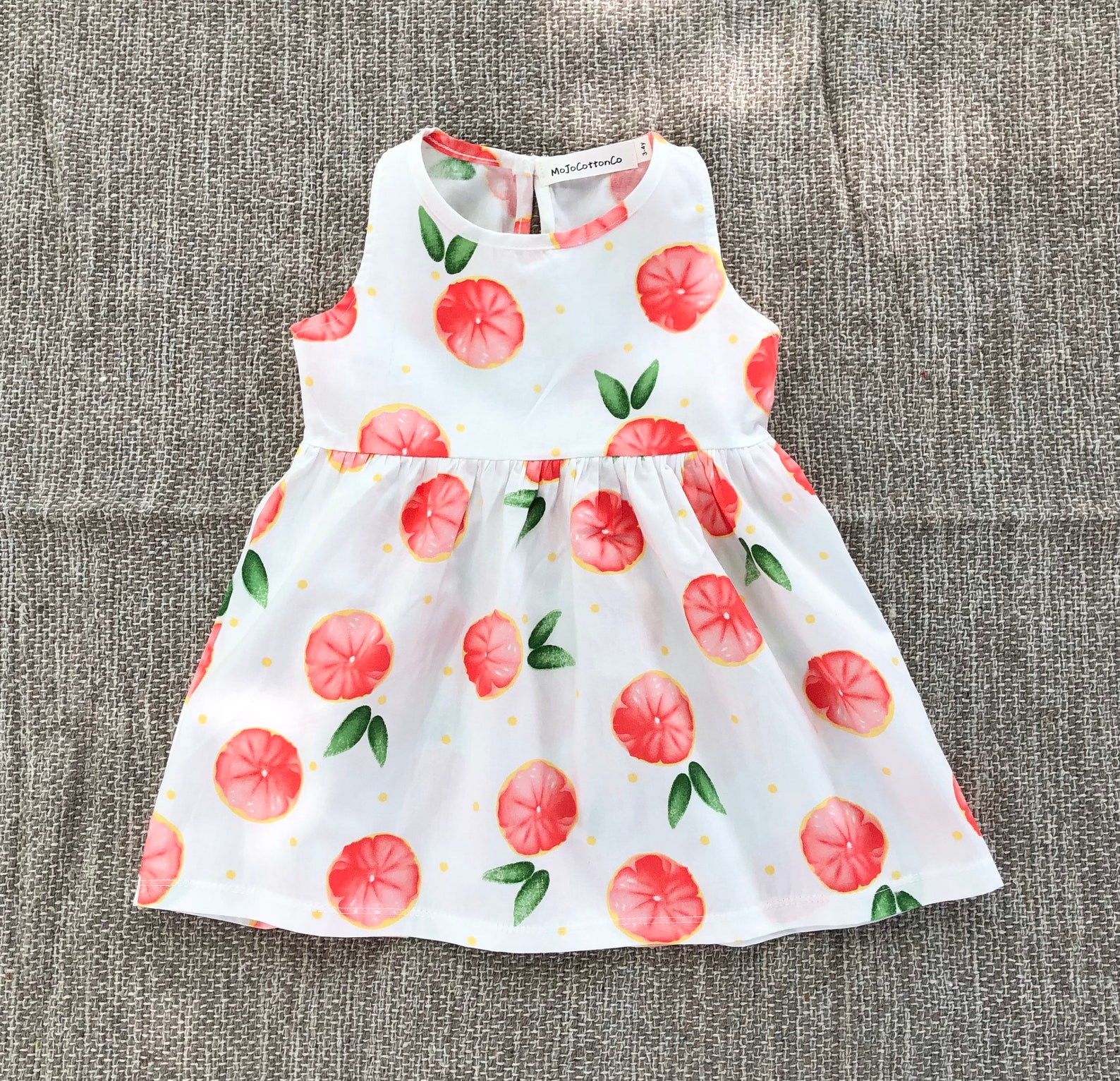 Girls dress summer girls grapefruit dress girls fruit dress Etsy