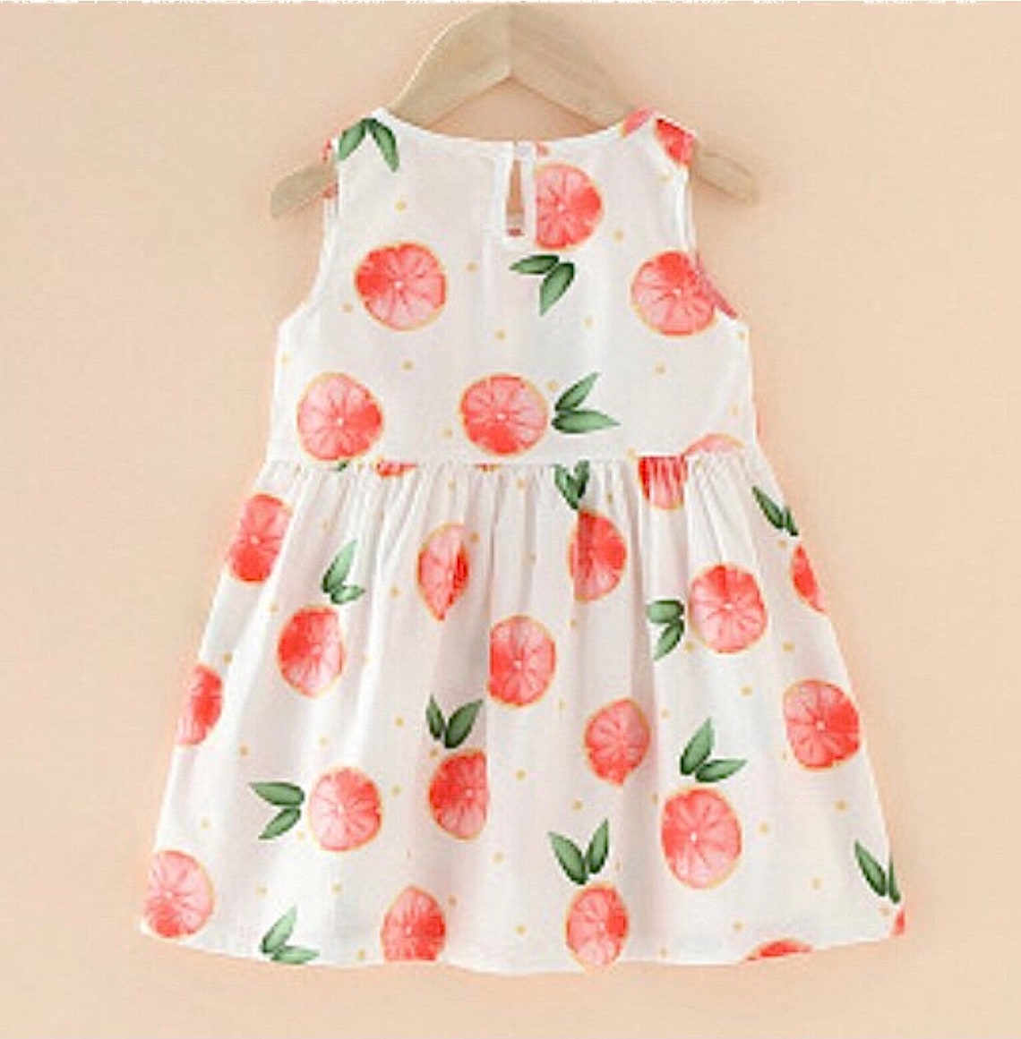 Girls dress summer girls grapefruit dress girls fruit dress Etsy