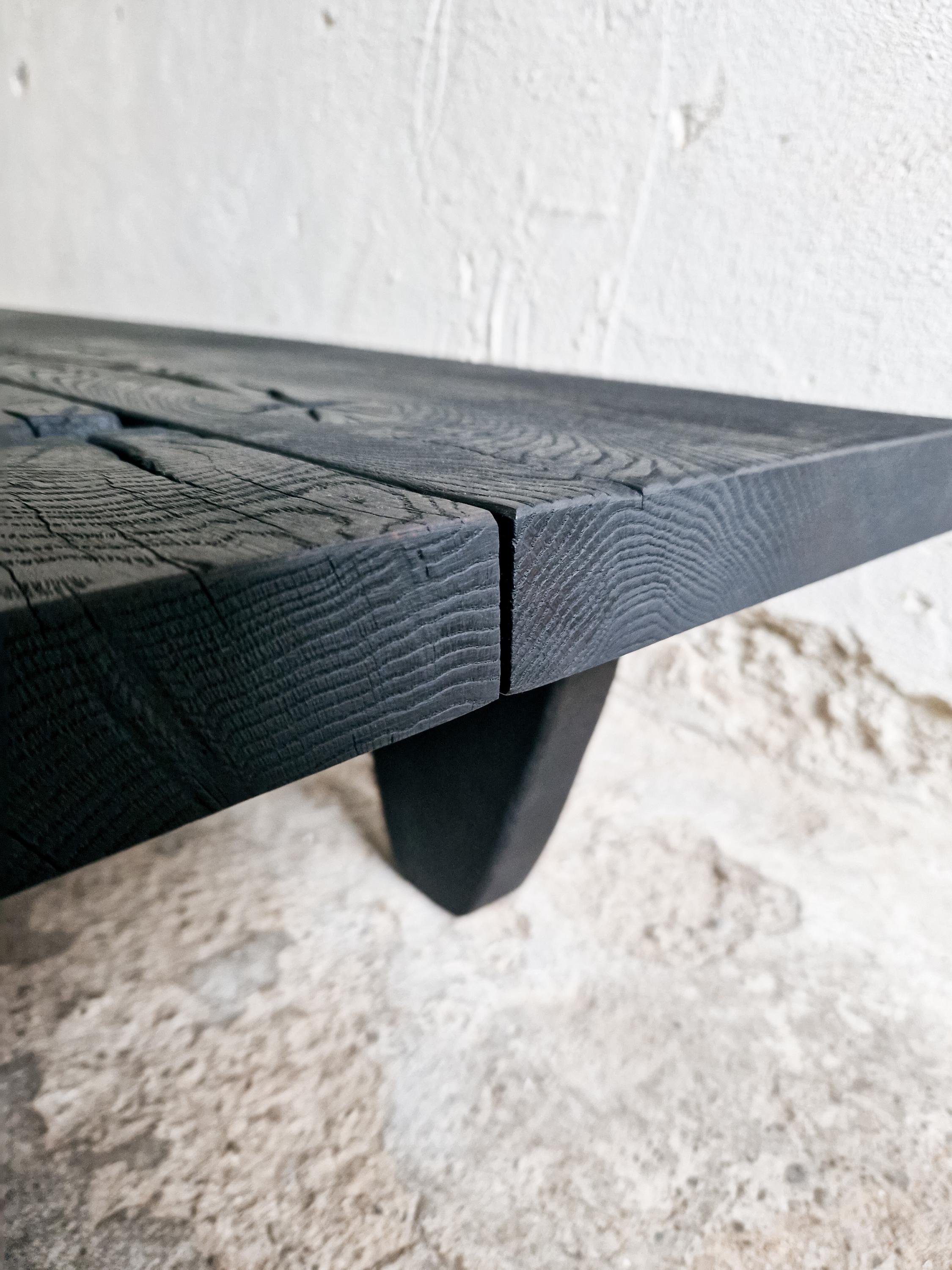 Wabi Sabi Coffee Table, Japanese Low Coffee Table, Solid