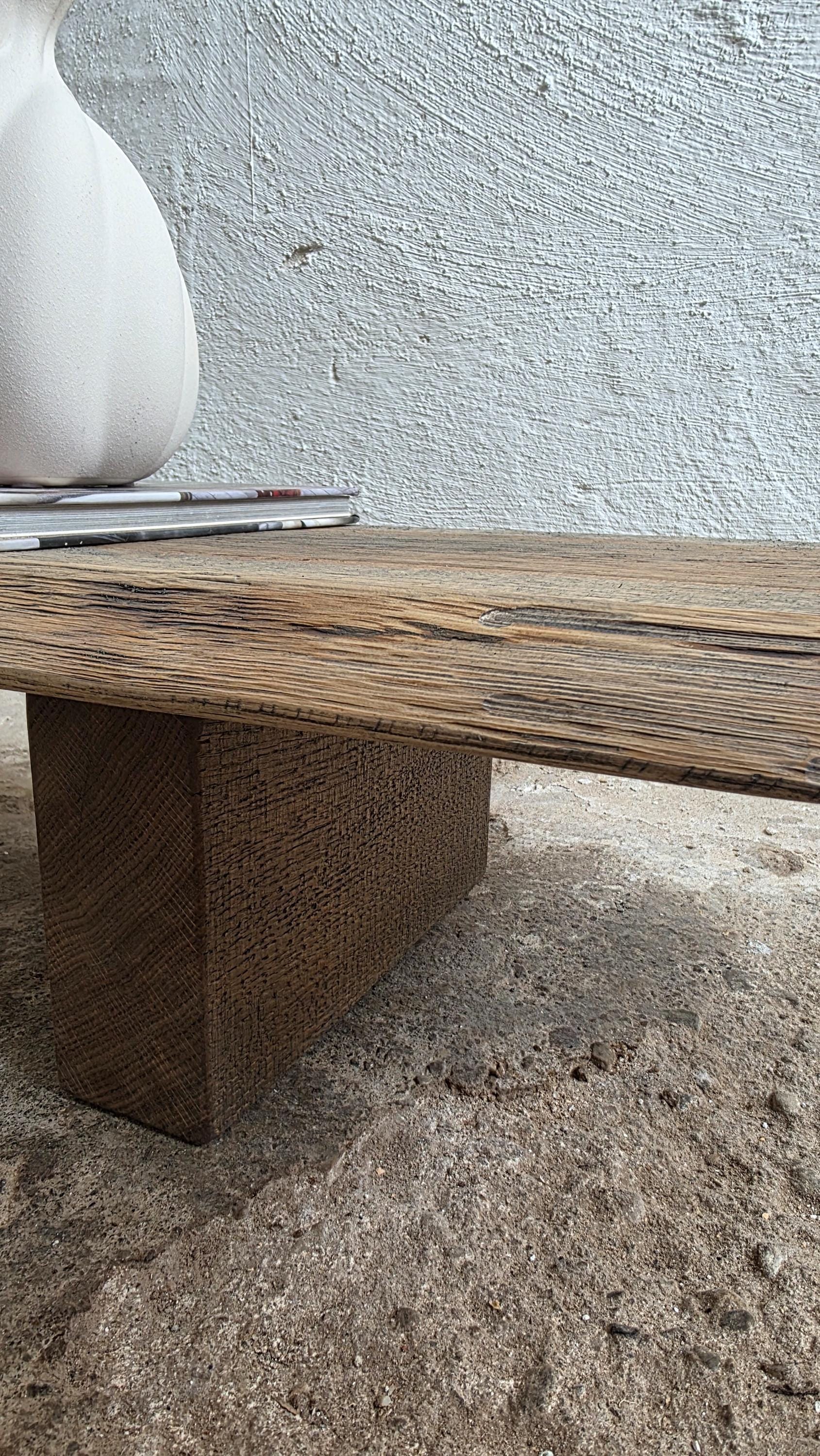 Low Console Table Decorative Wabi Sabi Bench Japanese Solid Wood ...