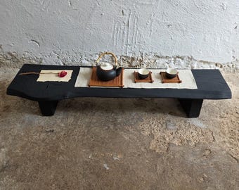Handmade Meditation Altar Table Tea Ceremony Table Mindful Living Gift For Yoga Lover Grounding Space Furniture Gift For Meditation Lover