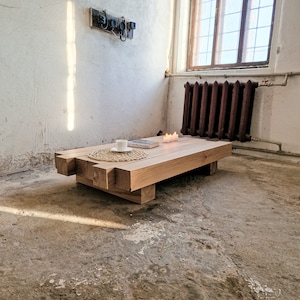 Japanese Floor Table, Rectangular Table, Tea Low Table, Sitting On The Floor Accent Furniture, Low Wabi Sabi Table, Japanese Furniture