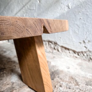 Low Coffee Table, Japanese Style Coffee Table, Japandi Furniture, Reclaimed Wood Oak Coffee Table, Wood Slab Coffee Table, Solid Wood Table
