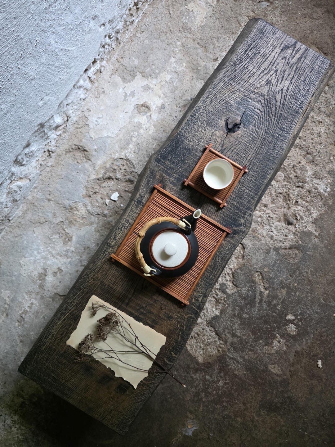 Rustic Craft Table Zen Zen Floor Table for Meditation, Personal Altar Table, Yoga Studio Decor ...