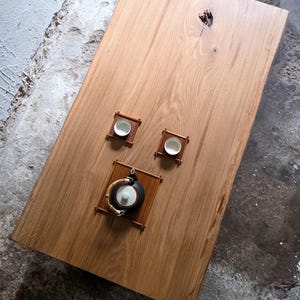 Low Coffee Table, Japanese Style Coffee Table, Japandi Furniture, Reclaimed Wood Oak Coffee Table, Wood Slab Coffee Table, Solid Wood Table