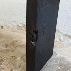 Console Table Wabi Sabi Black Bench Japanese Solid Wood Furniture Wood Slab Bench Industrial Reclaimed Wood Bench Modern Home Bench Narrow