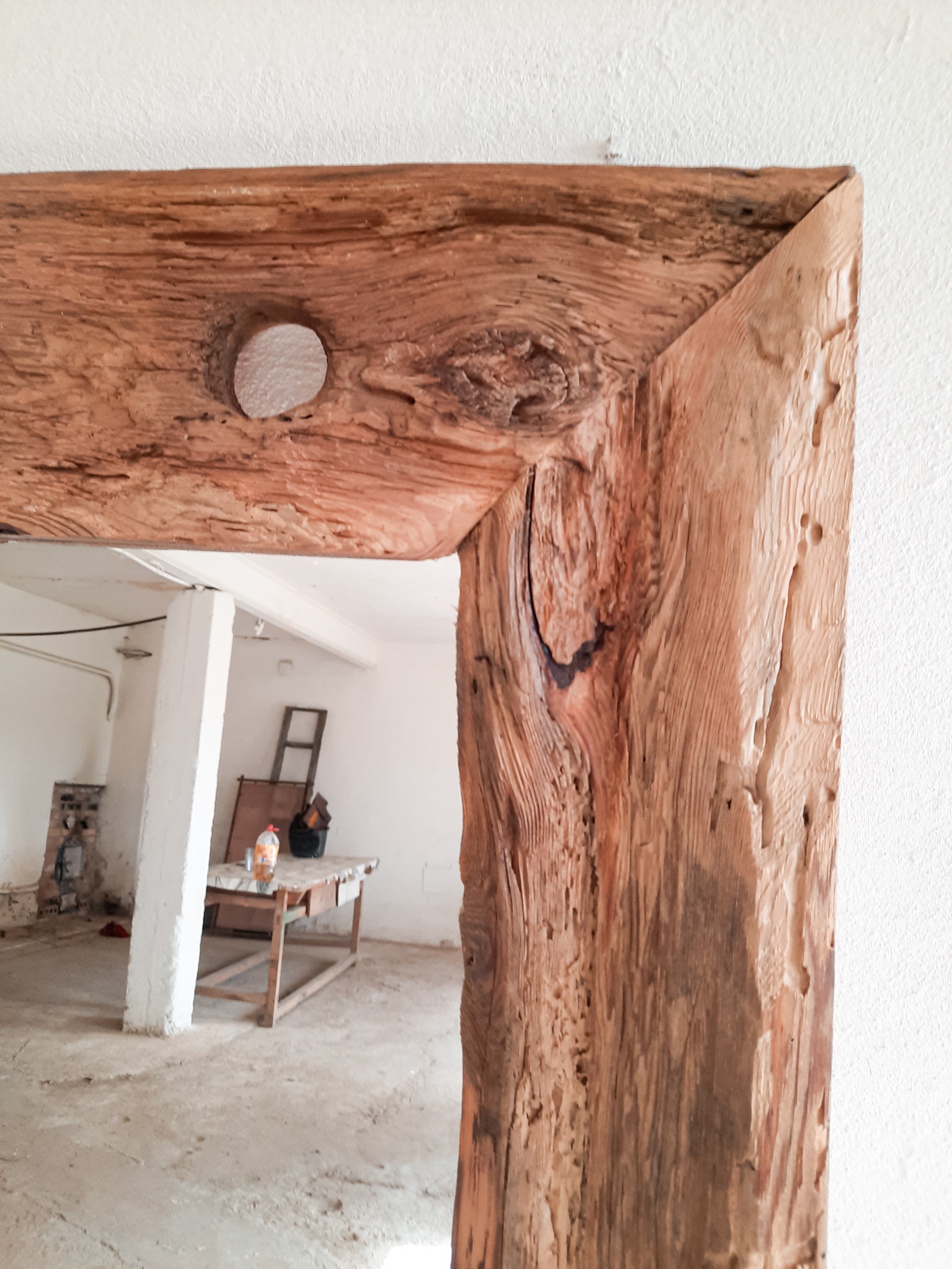 Espejo boho de madera recuperada de longitud completa | Etsy