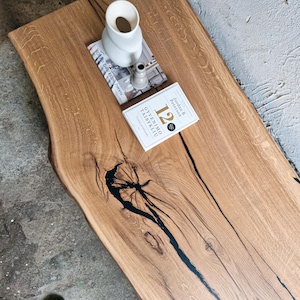 Stolik kawowy z drewna Live Edge Wood Slab w stylu japońskim, meble japońskie, niski stolik kawowy z odzyskanego drewna, stolik kawowy Wabi Sabi, meble industrialne
