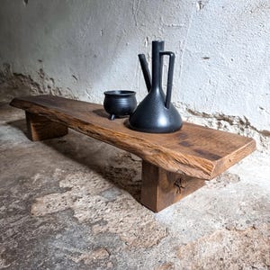 Meditation Table Wabi Sabi Decor Rustic Tea Table Cha Dao Tea Table Zen Furniture Tea Ritual Table Japanese Table Low Tea Ceremony Table